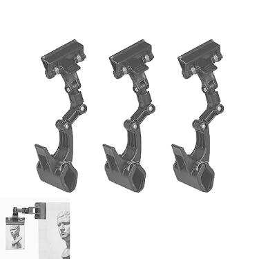 Imagem de UtySty Pacote com 3 suportes para fotos, clipe de cabeça dupla, suporte giratório para escrita, pintura, cópia, filme, placa, papel, cavalete de desenho, quadro de desenho