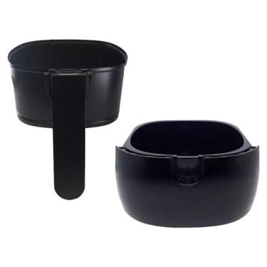 Imagem de Panela Preta + Cesta Preta Fritadeira Airfryer Philips Walita