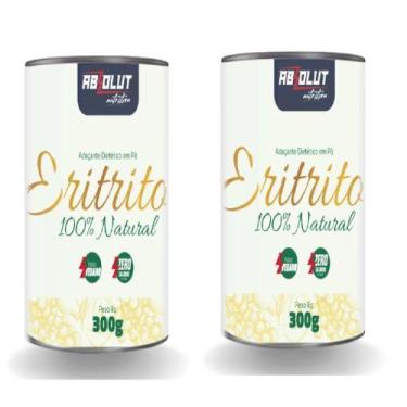 Imagem de kIT 2 Adoçante Eritritol 100% Natural Sem Glúten 300gr - Absolut
