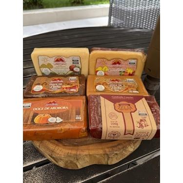 Imagem de Kit Doces Mineiros Variados – Doce de Leite, Goiabada Barra, Doce de Abóbora com Coco, Casadinho de Goiabada, Cocada e Pingo de Leite com Amendoim – Tradição e Sabor de Minas