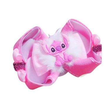 Imagem de Laço Stich Infantil - Genérico, Angel rosa