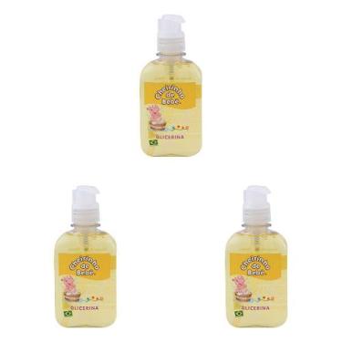 Imagem de Kit 3 Und Sabonete Líquido Cheirinho De Bebê Glicerinado 250ml - Cheir