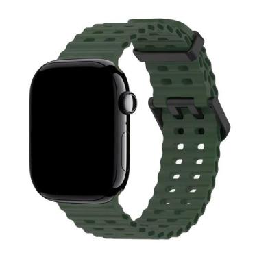 Imagem de Pulseira Silicone Esportiva Aegir Compatível com Apple Watch - Baú do 
