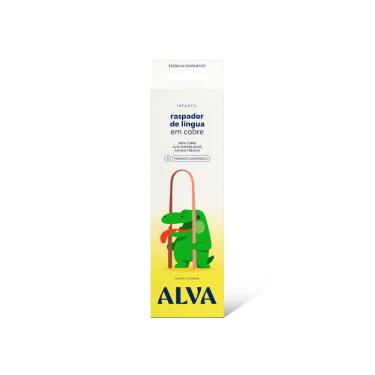 Imagem de Raspador de Lingua de Cobre Infantil Alva Oral Care