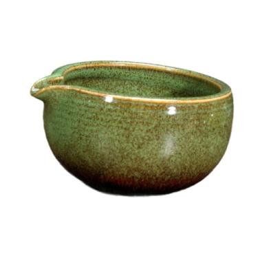 Imagem de IEUDNS Ceramic Matcha Bowl Bowl Handmade Green Tea Cup com derramamento de picos matcha tigela de porcelana Matcha Mixing Bowl para cerimônia Melhor presente, Verde