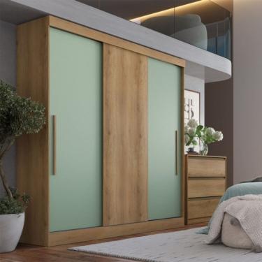 Imagem de Guarda Roupa Solteiro 3 Portas de Correr Vision THB