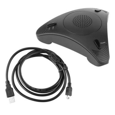 Imagem de Microfone USB 2.0 Omnidirecional para Computador - Ideal para Reuniões