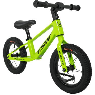 Imagem de Bicicleta De Equilíbrio Infantil Aro 12 Steps Sem Pedal Câmara De Ar Bico Grosso Verde Tsw