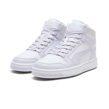 Imagem de PUMA Unissex-Child Rebound Layup Mid, Puma Branco-lilás Frost, 20
