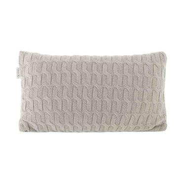 Imagem de Almofada Rinzeira Tricô Melville 30x50 Nuvem Kacyumara