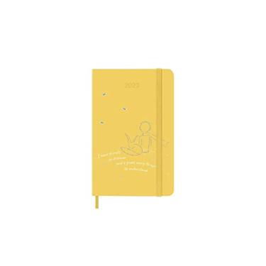 Imagem de Moleskine Wochenplaner 2023, 12-monatiger Kalender, Limitierte Edition Le Petit Prince, Wochenplaner mit Hardcover und Elastischem Verschluss, Taschenformat 9 x 14 cm, Farbe Gelb