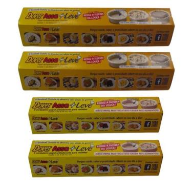 Imagem de Papel Antiaderente Dover Roll Assa+Leve Kit 4 Unid 30cm+40cm