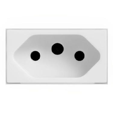 Imagem de Módulo de Tomada 2P+T 10 Amperes Cinza Fosco - EKC-31000/25 - DICOMPEL