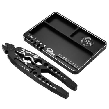 Imagem de Hobby Fans Metal Shock Absorber Pliers Rod Ball Clamp & Magnetic Screws Tray Multi-Function RC Tool Combo Set for 1/8 1/10 RC Car
