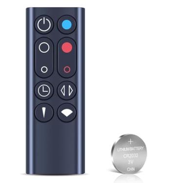 Imagem de Controle remoto de substituição para ventilador de torre de aquecedor Dyson AM09 Hot + Cool - com bateria, sem função magnética, preto