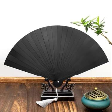 Imagem de DDMDBYHRY Ventilador dobrável de aço inoxidável completo Ventilador de metal portátil Kungfu Ventilador de artesanato dobrável à mão fácil de transportar autoarma 10