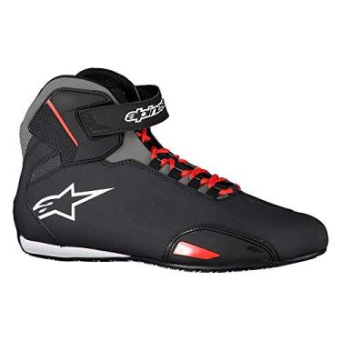 Imagem de Alpinestars Nc, tênis masculino de motocicleta, preto e vermelho, 42,5 EU