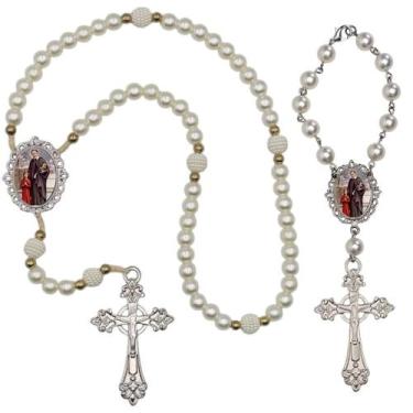 Imagem de Terco de Oraçao de Luxo com Terco de Carro São Vicente de Paula Qualid