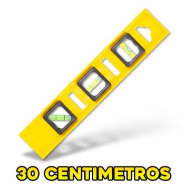 Imagem de Nível Régua 3 Bolhas 50cm Profissional ABS De Prumo Medição Nivelador 