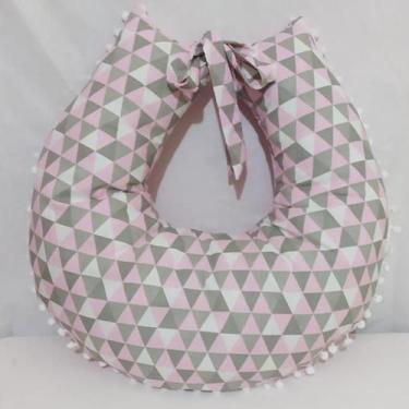 Imagem de Almofada Amamentação para Bebê 100% Algodão - Mãe e Filho Enxovais, Lo