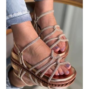 Imagem de Sandália Rasteira Papetes feminina - Chic Shoes , 35