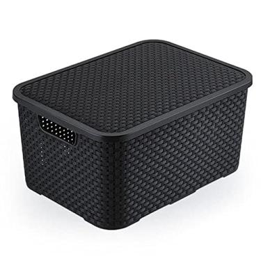 Imagem de CAIXA ORGANIZADORA RATTAN 20L PRETA