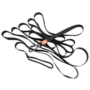 Imagem de Canny Recall Lead – Coleira longa para treinamento de cães 7 m, linha extralonga resistente, guia de cachorro para quintal externo para cães ou filhotes | Largura 2,5 cm, preta
