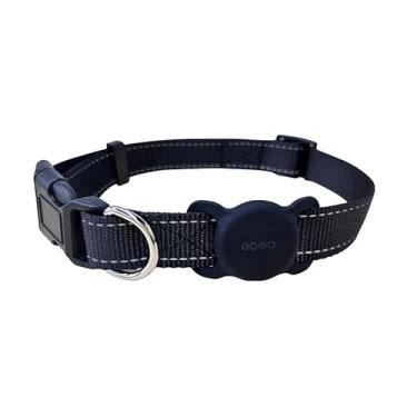 Imagem de Air Tags, com aplicativo Finder (apenas iOS), dispositivo de prevenção de perda de coleira para animais de estimação com coleira grande com manga protetora, localizador bidirecional, para uso com iOS