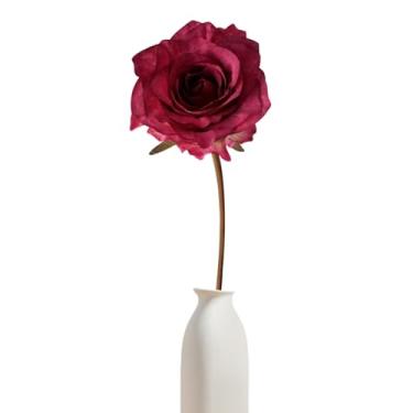 Imagem de Rosas Artificiais Para Interior, Flores de Seda Artificiais Resistentes Aos Raios UV Que Não Desbotam, Decoração Floral Longa Duração Para Jardim Casamentos Festas Mesas De Hotel