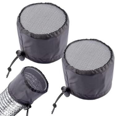 Imagem de Cobertura de Ventilação para Tendas de Cultivo de Plantas, Filtro de Conduta à Prova de Pó, 2 Peças Cobertura De Fluxo De Ar À Prova De Poeira Para Banheiro Exterior Estufa RV Cozinha