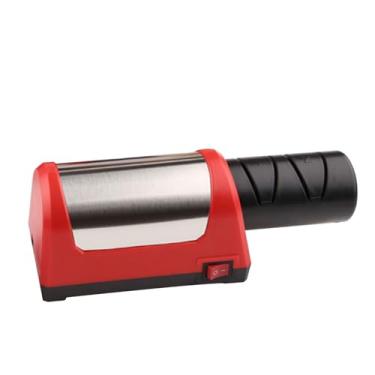 Imagem de Luocute Afiador de Facas, 2-Stage Afiador de Facas Elétrico 600/1000 Grit 18W Dual Motor Portátil Auto Cozinha Afiação Ferramenta Com Diamante Abrasivos (Plugue da UE 110-240V)