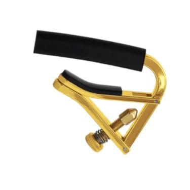 Imagem de Dynwave Capotraste para Guitarras Acústicas E Elétricas, Design Compacto em Metal, ouro