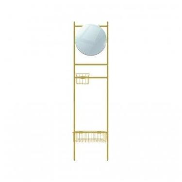 Imagem de Escada Tali Multiuso Epic Dourada com Cestos PG 180x43cm - e2g Design