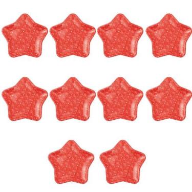 Imagem de Kit Decoração De Natal Bandeja Estrela 10 Peças 27X24.5CM - Wincy Nata