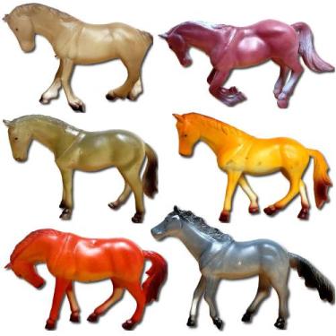 Imagem de Coleção de Cavalos Selvagens Plásticos de Brinquedo Maquete - Toy King