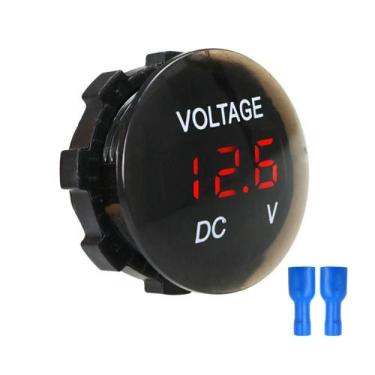 Imagem de Mini Voltímetro Digital 12V Para Som Automotivo - Wr Acessorios & Cia