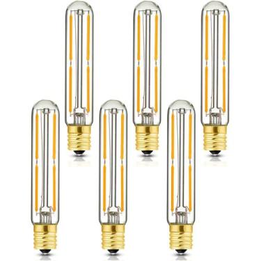 Imagem de Lâmpada tubular LED LVYE E17 T20 6W 600lm 2700K regulável, pacote com 