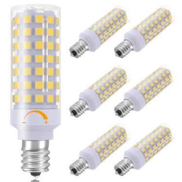 Imagem de Lâmpada LED TAIYALOO E12 regulável C7 7W 630LM 4000K 120V, pacote com 