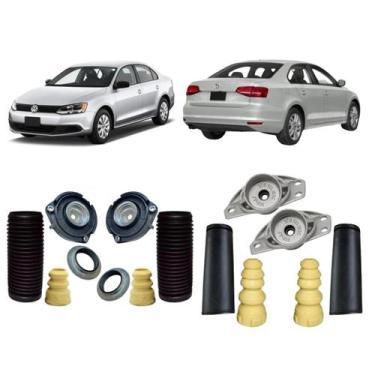 Imagem de Kit Coxim Batente Amortecedor Dianteiro Traseiro Jetta 11/.. - Solupe 
