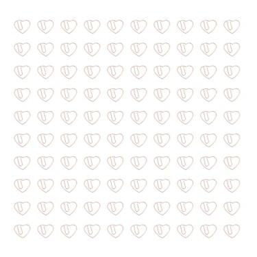 Imagem de Clipes de papel em forma de coração clipes de papel decorativo Conjunto de documentos Organizar documentos Marcar páginas para a escola de escritório 100pcs com caixa de (Rose Gold)
