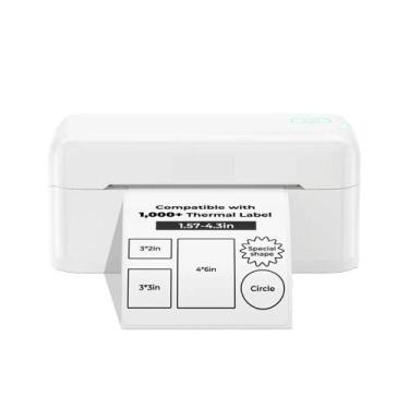 Imagem de Impressora térmica de etiquetas MUNBYN RealWriter 402 Bluetooth, Branc