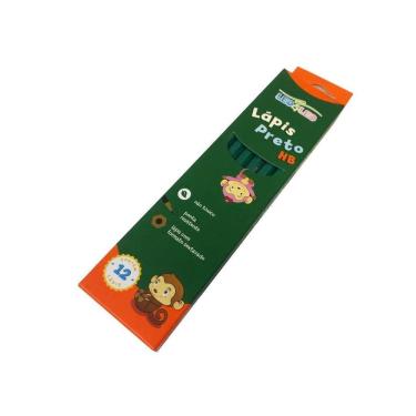 Imagem de 12 Lápis Grafite H B Nº2 Preto Sem Borracha Leo Leo  1Cx 