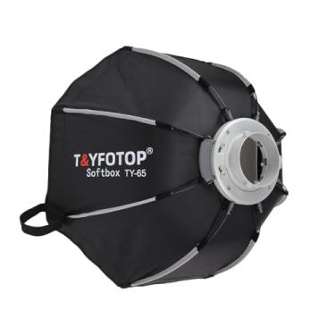 Imagem de T&YFOTOP Octabox Studio Photograohy Quick 1-Step Abre E Dobra 47,2 Pol. (120 Cm) Softbox Octogonal Montagem Bowens Deep Octa Com Grade Parabólica Para Flash Speedlite