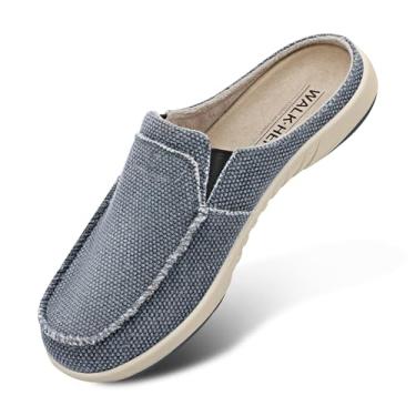 Imagem de Chinelos femininos com suporte de arco, chinelos ortopédicos Walkhero House para mulheres com palmilha de camurça e forro de veludo, sapatos de uso interno e externo com sola de borracha