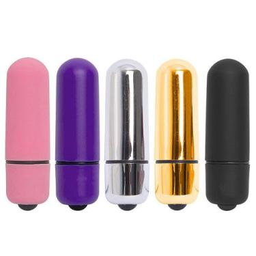 Imagem de Mini Vibrador Bullet Cápsula Estimulador Feminino Clitóris Discreto  -