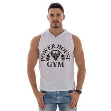 Imagem de Camiseta Regata Masculina Com Capuz Machão Estampa Gym - DuMineiro, Br