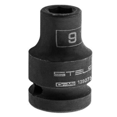 Imagem de Soquete Sextavado Impacto 1/2''x9mm Aço CR-Mo 1390755 Stels - MTX