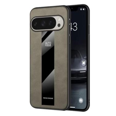 Imagem de LTLMYDAM Capa de couro para Google Pixel 10ProXL/10 Pro/10, capa fina à prova de impressão digital leve fosca à prova de choque minimalista antiderrapante, latão, 10PROXL