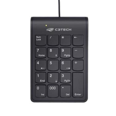 Imagem de Teclado Númerico C3Tech USB KN12BK Preto