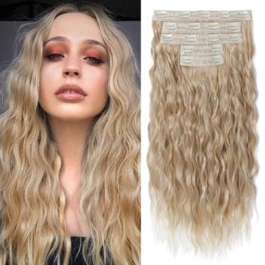 Imagem de Extensões de cabelo REECHO HE002 60 cm de comprimento, ondas soltas, l